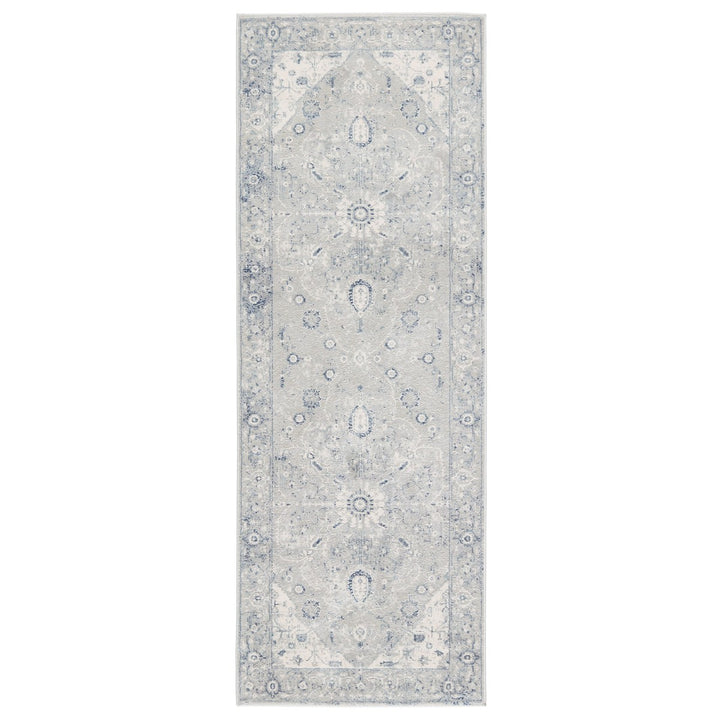 Vibe by Jaipur Living Dianella Medallion Light Gray/ Dark Blue Area Rug (9'6"X13')