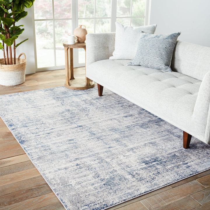 Vibe by Jaipur Living Werner Tribal Gray/ Blue Area Rug (9'6"X13')