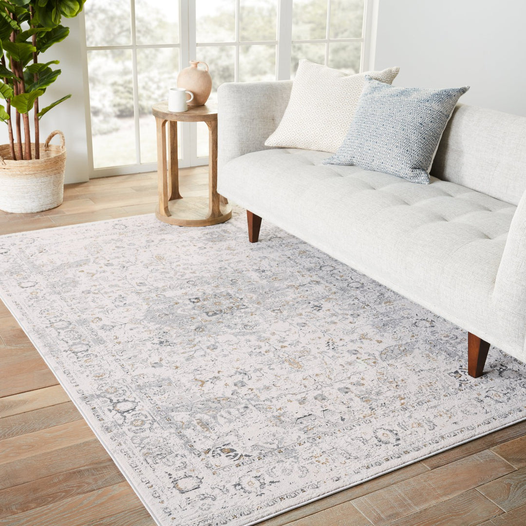 Vibe by Jaipur Living Ellington Medallion Cream/ Gray Area Rug (9'6"X13')