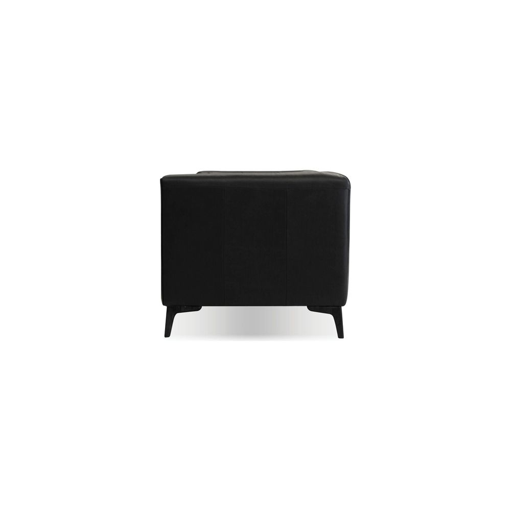 Sofas Dalton Sofa Vintage Black Leather Black Powder Coated Legs