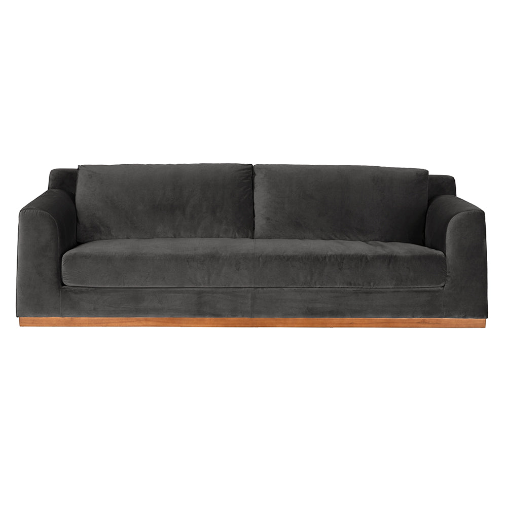 Seville Sofa, Grey Velvet