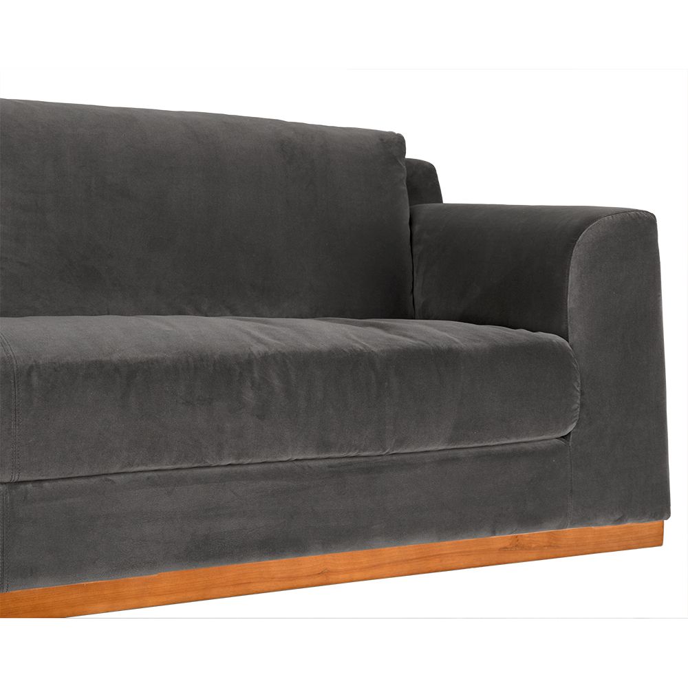 Seville Sofa, Grey Velvet