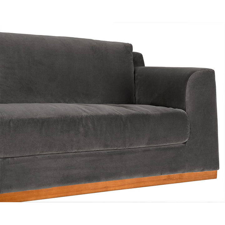Seville Sofa, Grey Velvet