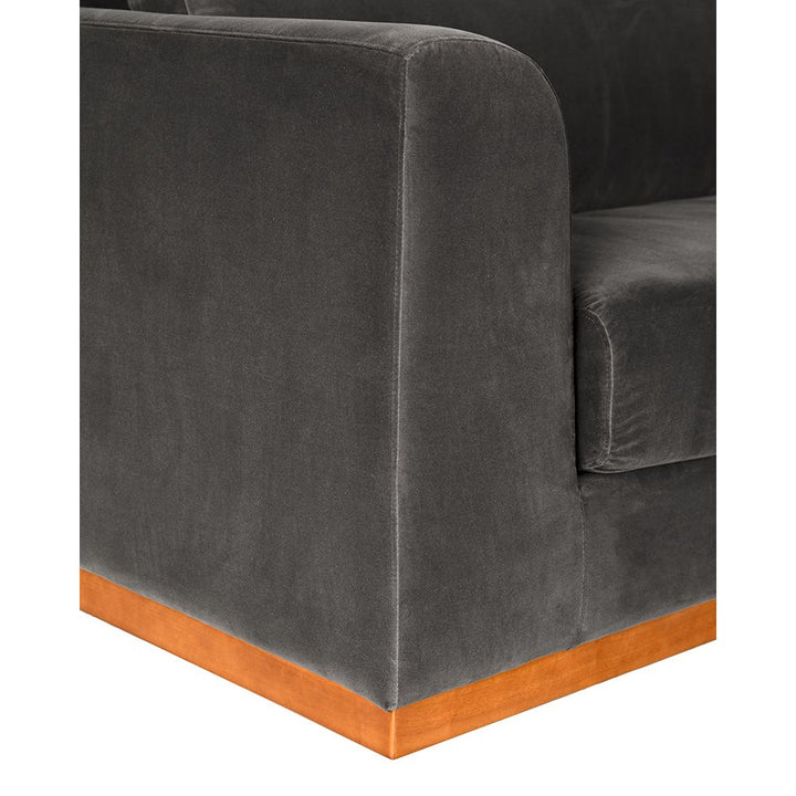 Seville Sofa, Grey Velvet
