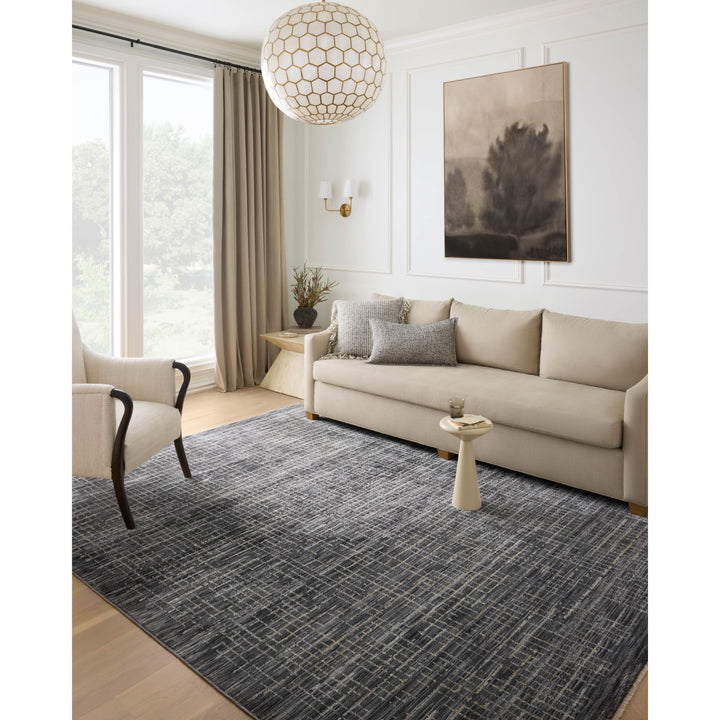 Loloi Soho Onyx / Silver 2'-7" x 14' Runner Rug