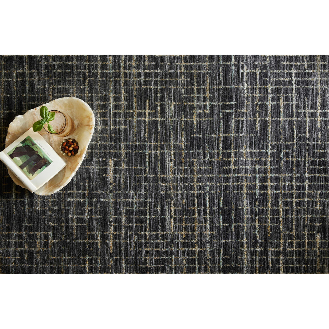 Loloi Soho Onyx / Silver 2'-7" x 8'-0" Runner Rug