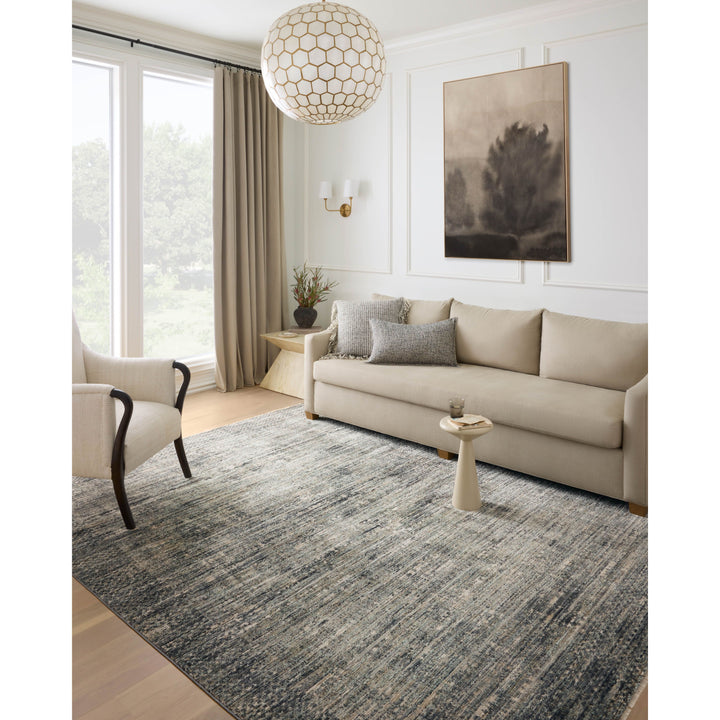 Loloi Soho Multi / Slate 3'-6" x 5'-6" Accent Rug