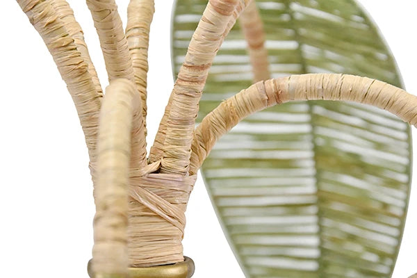 Sola Green And Natural Paper Rafia Table Lamp