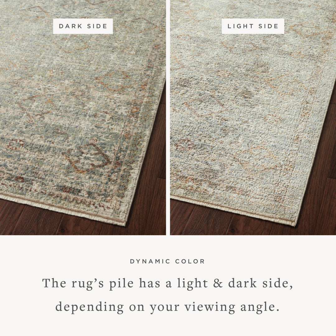 Loloi Sonnet Lagoon / Gold 2'-6" x 10'-0" Runner Rug