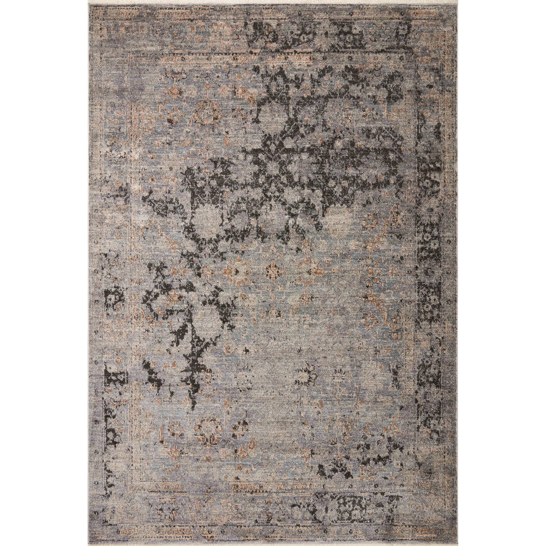 Loloi Sonnet Charcoal / Slate 2'-6" x 12'-0" Runner Rug