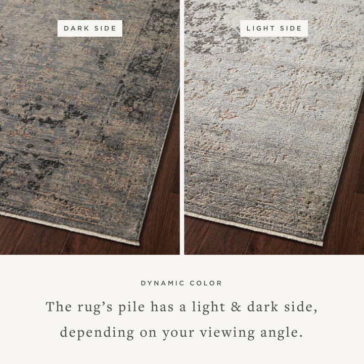 Loloi Sonnet Charcoal / Slate 2'-6" x 8'-0" Runner Rug