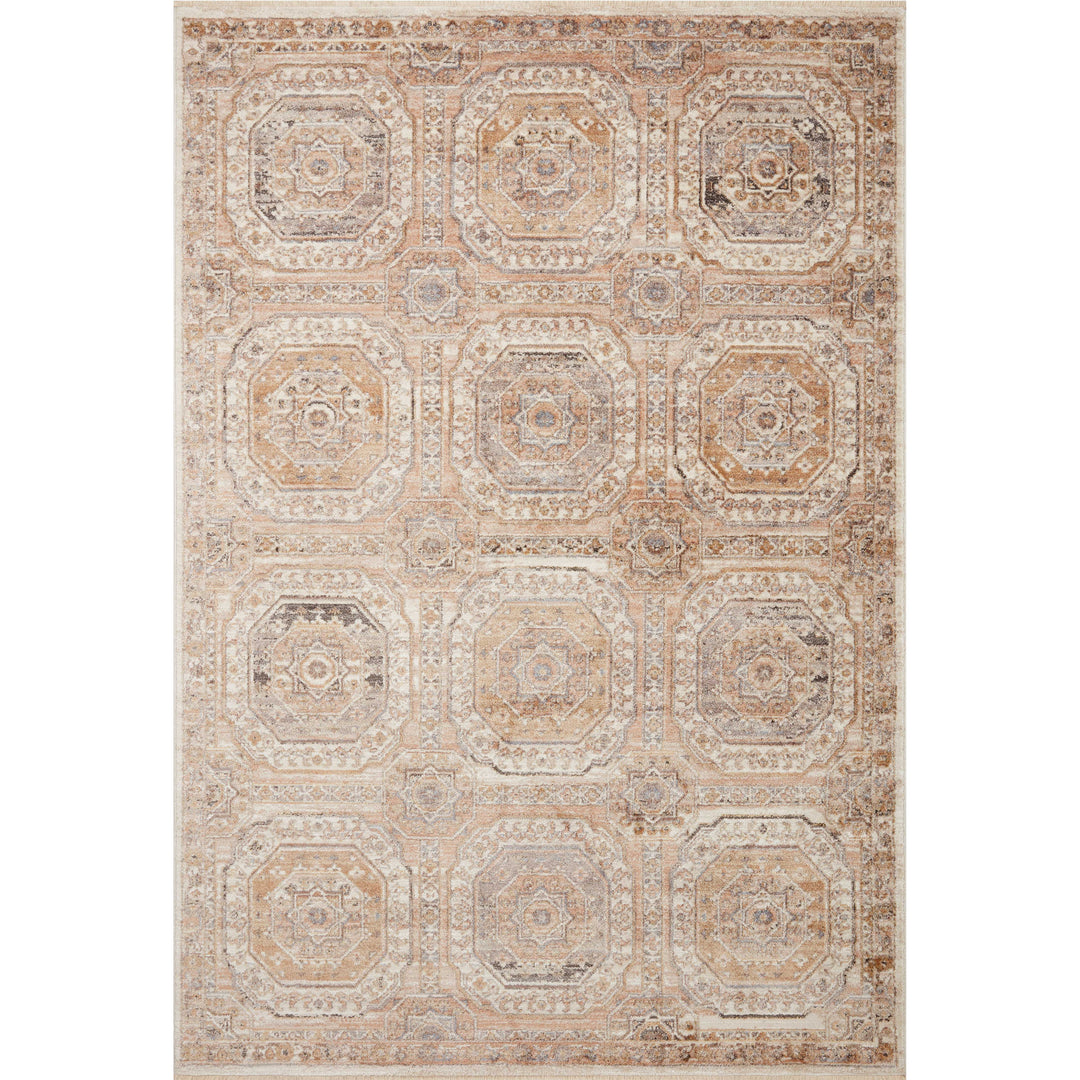 Loloi Sonnet Apricot / Multi 3'-7" x 5'-7" Accent Rug