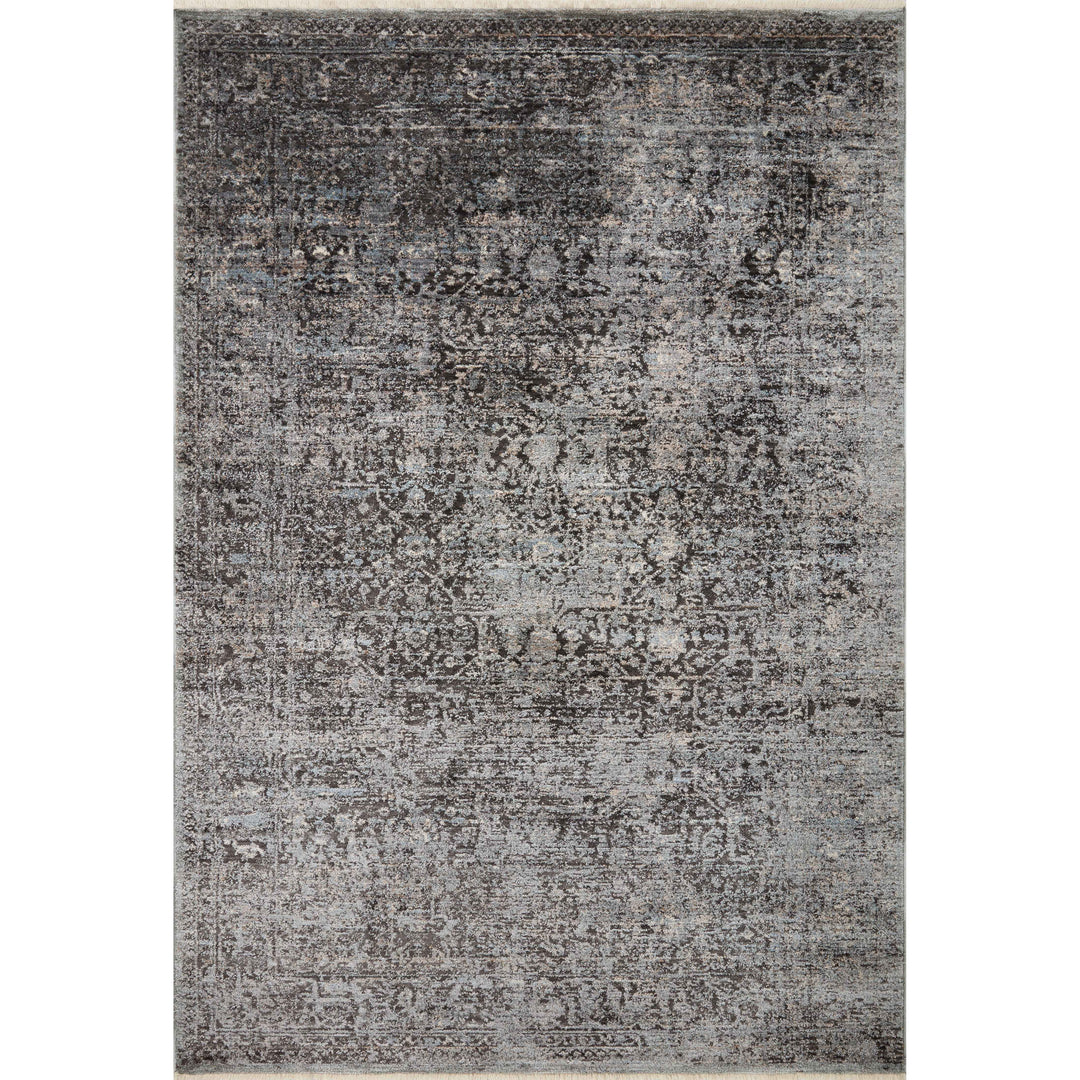 Loloi Sonnet Charcoal / Mist 7'-10" x 7'-10" Round Area Rug