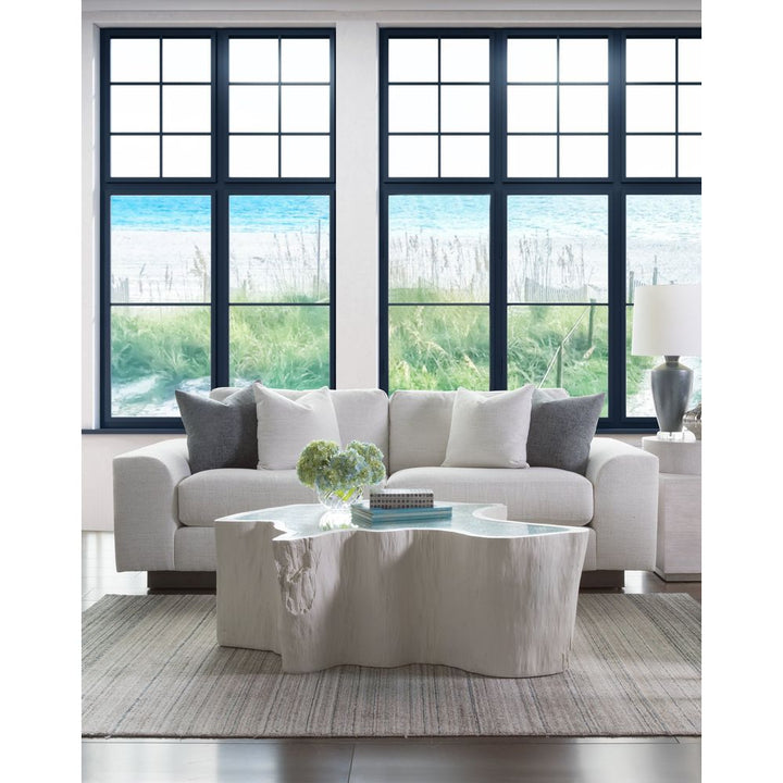 Capitola Asymmetrical Cocktail Table - White