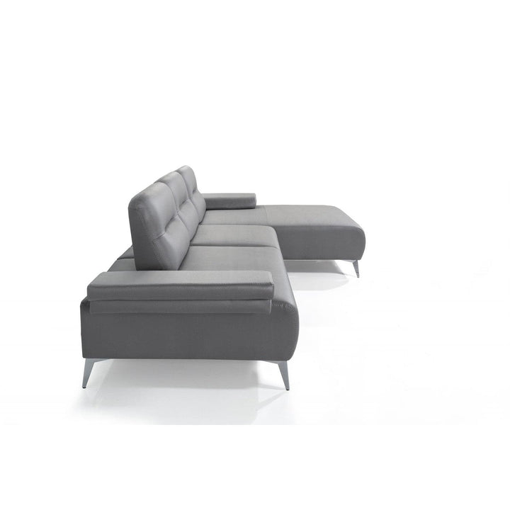 Ruslan Sectional-Whiteline Modern Living-WHITELINE-SR1759-LGRY-Sofas-2-France and Son