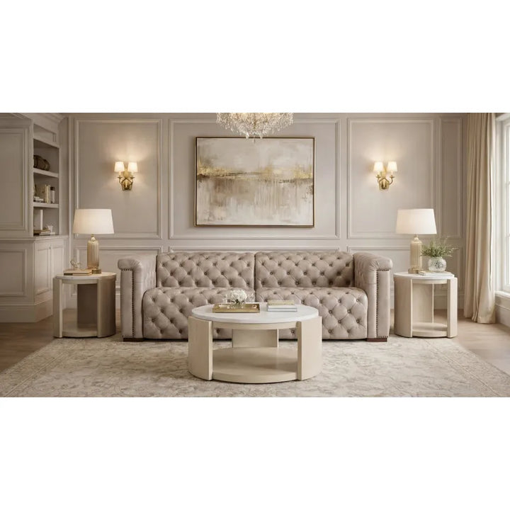 Apollo Deux Power Recliner and Power Headrests - Taupe