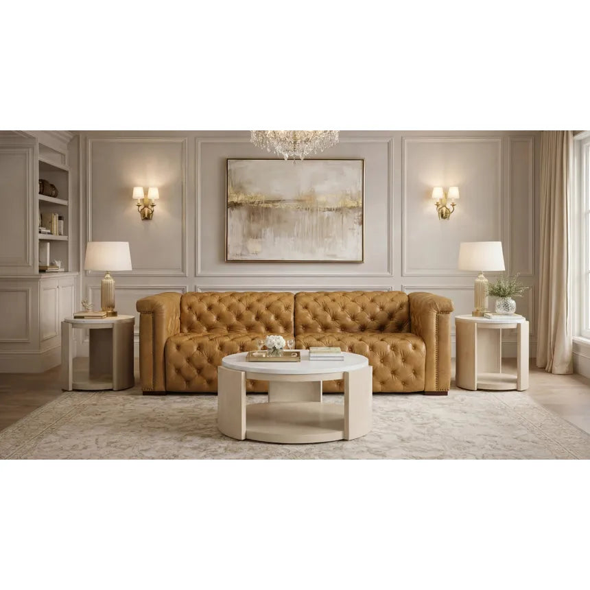 Apollo Deux Power Recliner and Power Headrests - Brown Tan