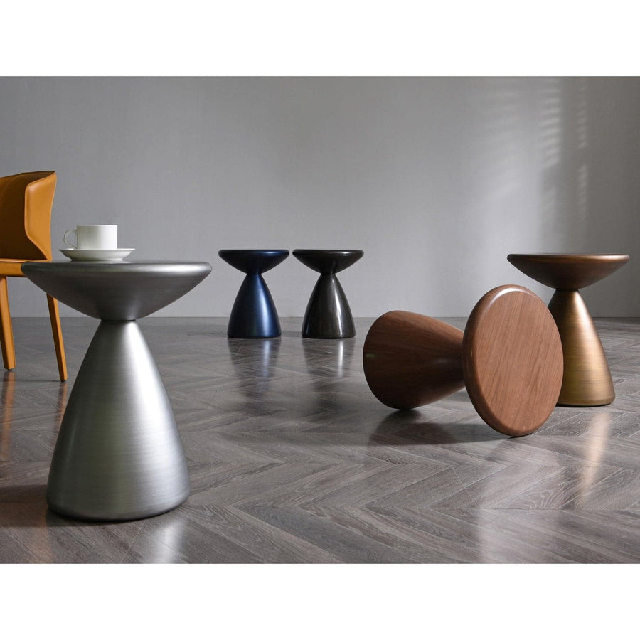 Ayla Side Table-Whiteline Modern Living-WHITELINE-ST1875-BRZ-Side TablesBrushed Bronze-1-France and Son