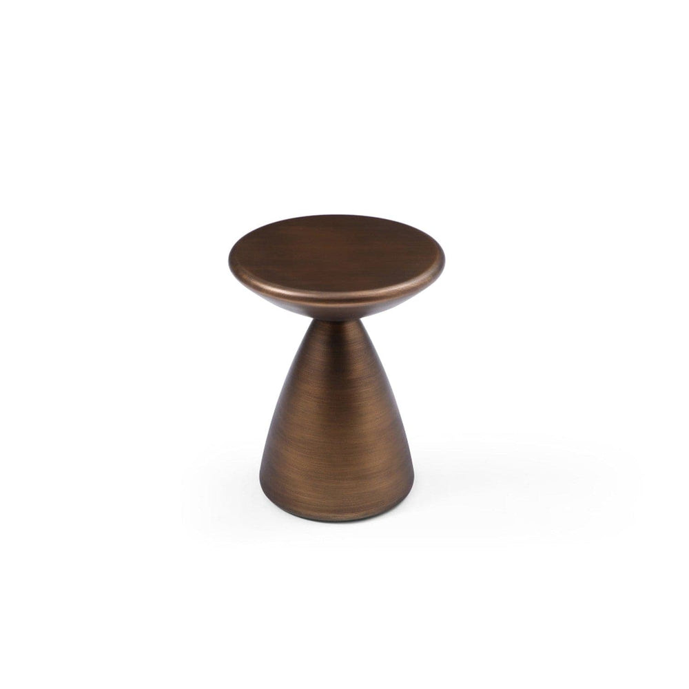 Ayla Side Table-Whiteline Modern Living-WHITELINE-ST1875-BRZ-Side TablesBrushed Bronze-2-France and Son
