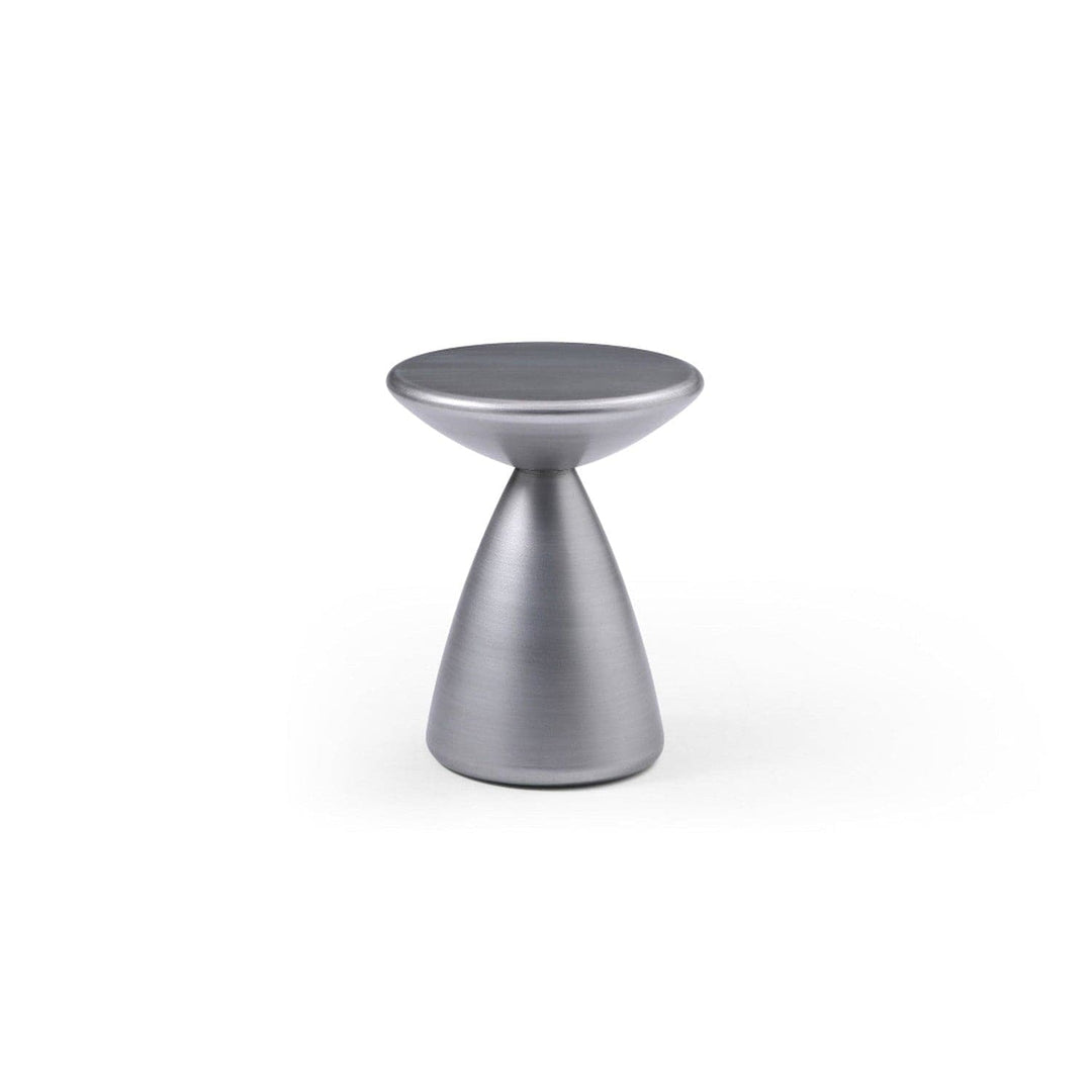 Ayla Side Table-Whiteline Modern Living-WHITELINE-ST1875-SLV-Side TablesSilver-3-France and Son