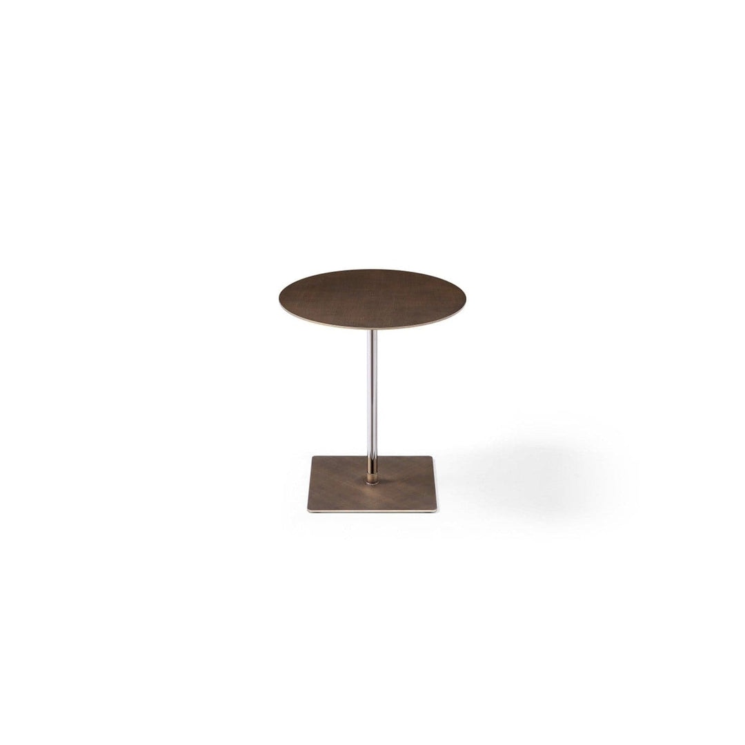 Marley Round Side Table-Whiteline Modern Living-WHITELINE-ST1877-BRZ-Side Tables-3-France and Son