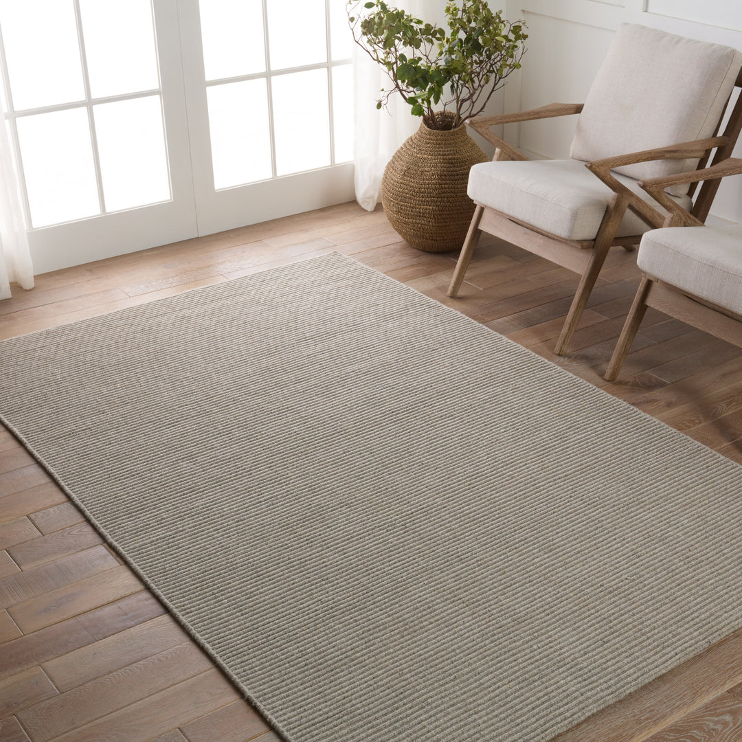 Jaipur Living Shyre Handmade Solid Gray Area Rug (9'X12')