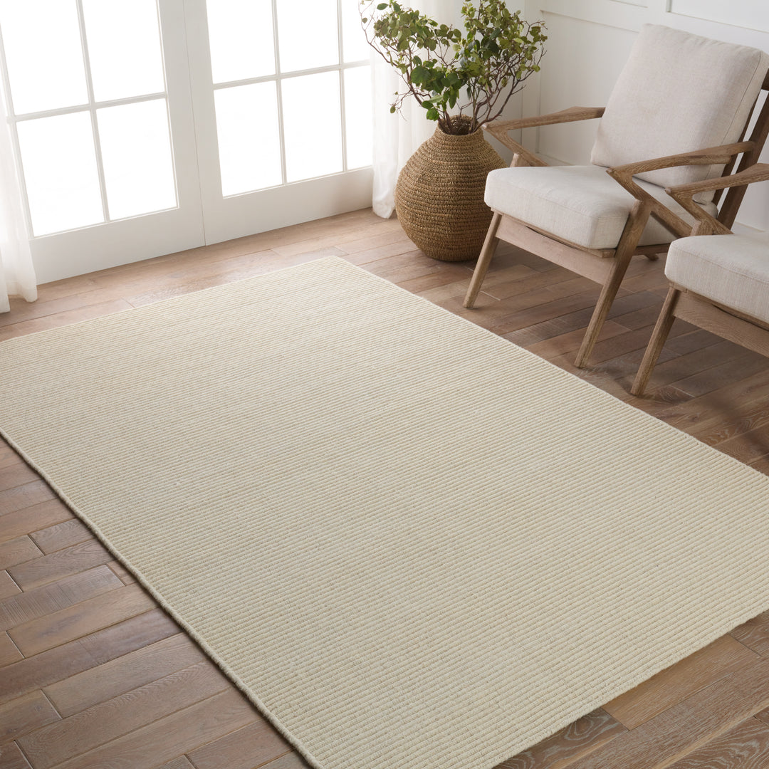 Jaipur Living Shyre Handmade Solid Cream Area Rug (6'X9')