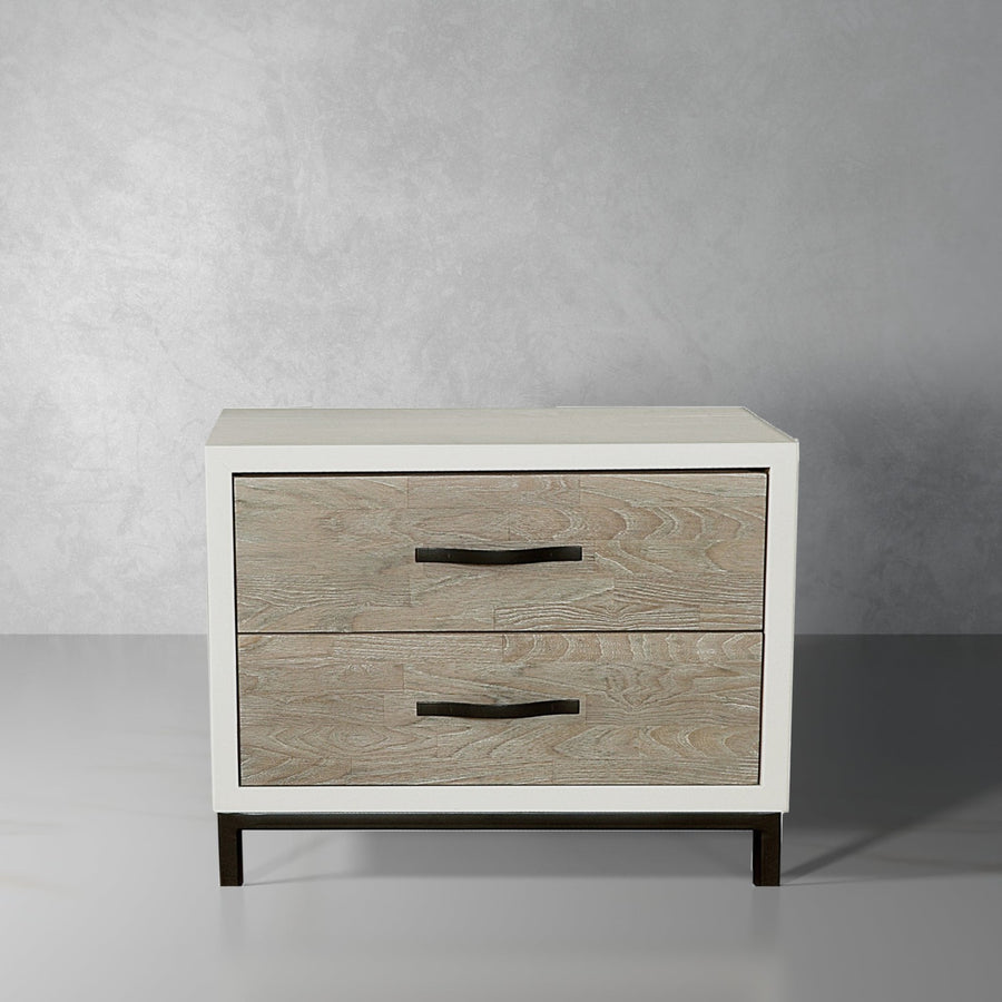 Spencer Bedroom Nightstand-Universal Furniture-STOCKR-UNIV-219350-NightstandsGray and Parchment-1-France and Son