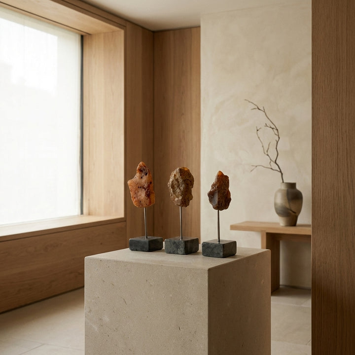 Natural Chalcedon Trio by Interlude Home