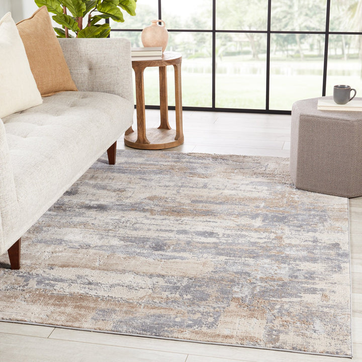 Jaipur Living Soltani Abstract Light Tan/ Gray Area Rug (10'X14')