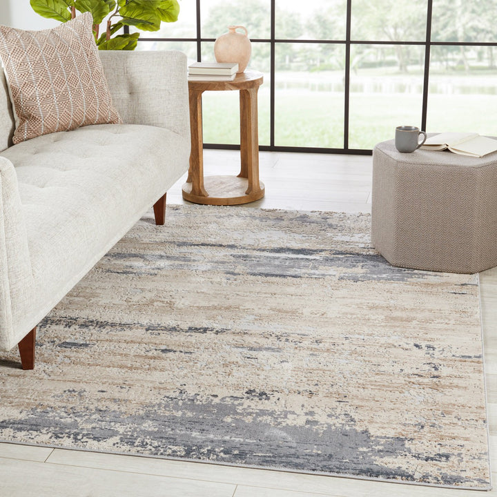 Jaipur Living Ronan Abstract Beige/ Gray Runner Rug (2'6"X10')