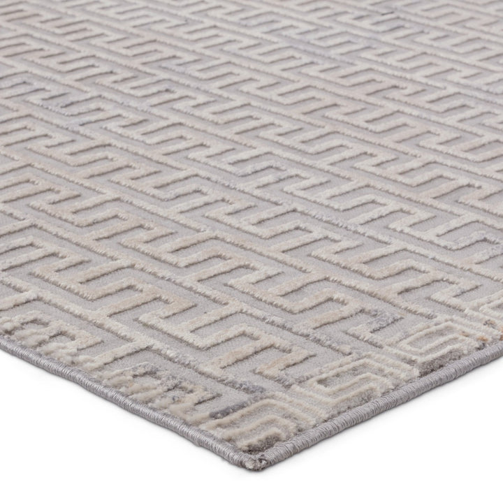 Jaipur Living Baxley Geometric Gray/ Beige Runner Rug (2'6"X10')