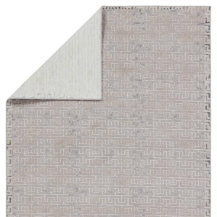 Jaipur Living Baxley Geometric Gray/ Beige Runner Rug (2'6"X10')