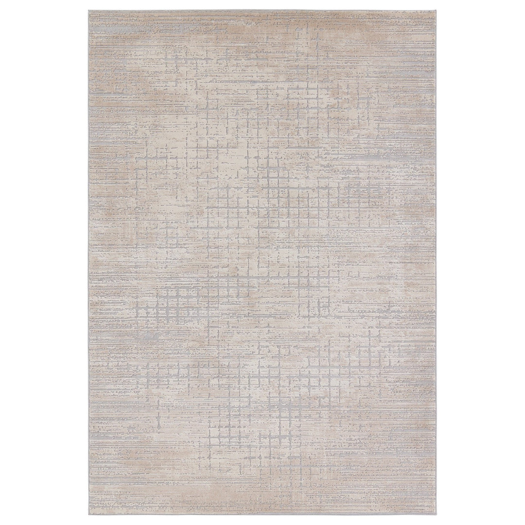 Jaipur Living Chamisa Abstract Beige/ Gray Area Rug (6'7"X9'6")