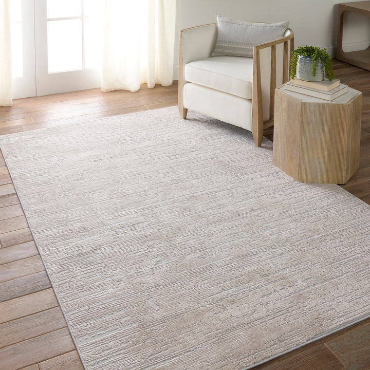 Jaipur Living Chamisa Abstract Beige/ Gray Runner Rug (2'6"X10')