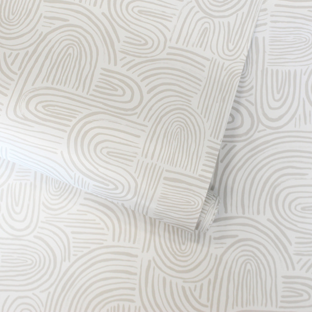 Swell Peel And Stick Wallpaper-Tempaper & Co.-Tempaper-SW16017-Wall PaperSand Swirl-6-France and Son