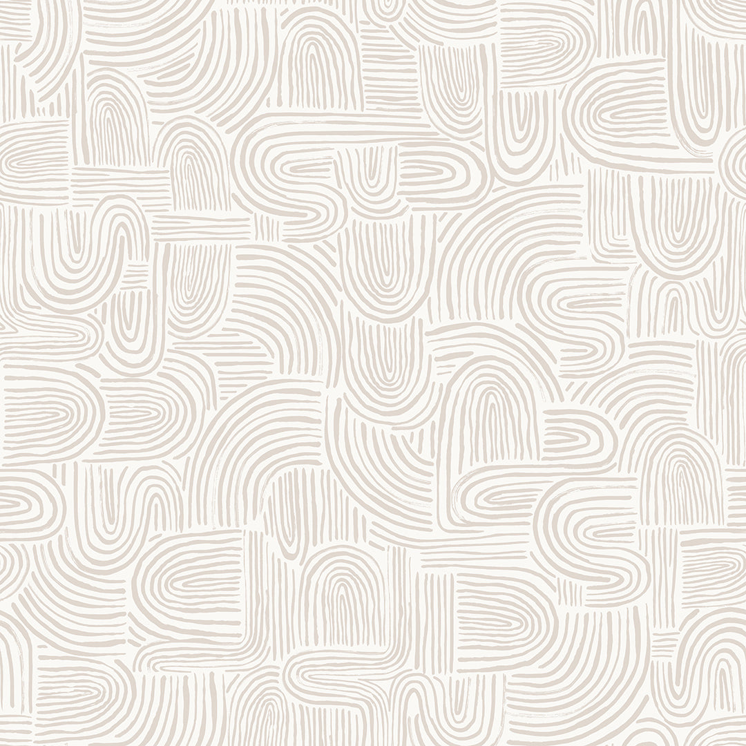 Swell Peel And Stick Wallpaper-Tempaper & Co.-Tempaper-SW16017-Wall PaperSand Swirl-1-France and Son