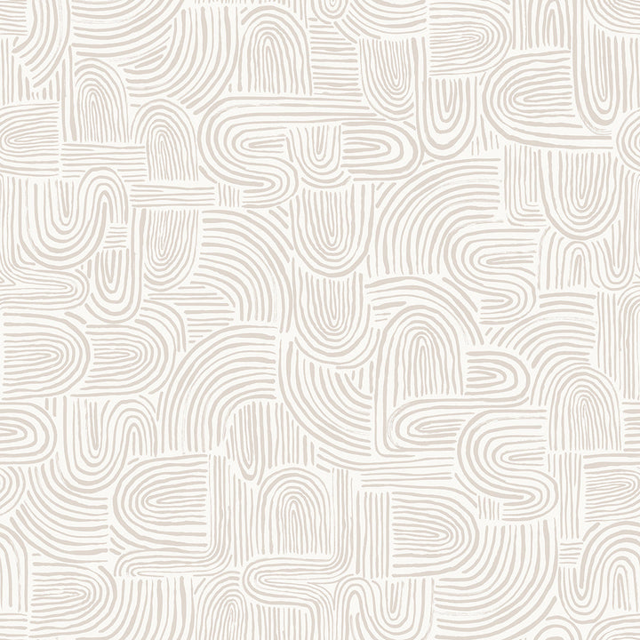 Swell Peel And Stick Wallpaper-Tempaper & Co.-Tempaper-SW16017-Wall PaperSand Swirl-1-France and Son