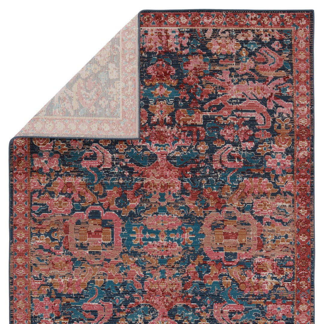 Vibe by Jaipur Living Maven Indoor/ Outdoor Oriental Pink/ Blue Area Rug (5'X7'3")