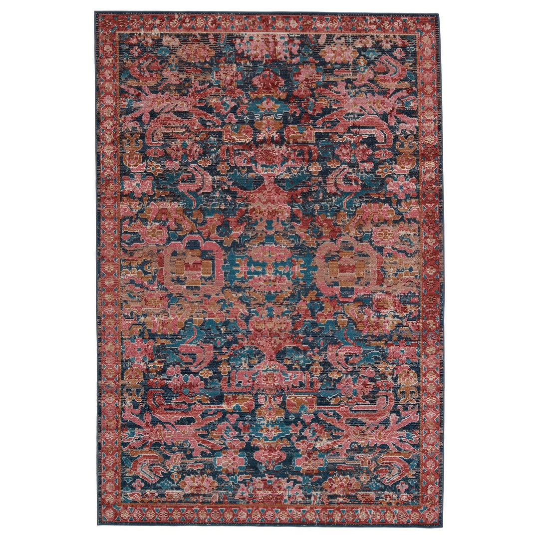 Vibe by Jaipur Living Maven Indoor/ Outdoor Oriental Pink/ Blue Area Rug (9'6"X12'7")