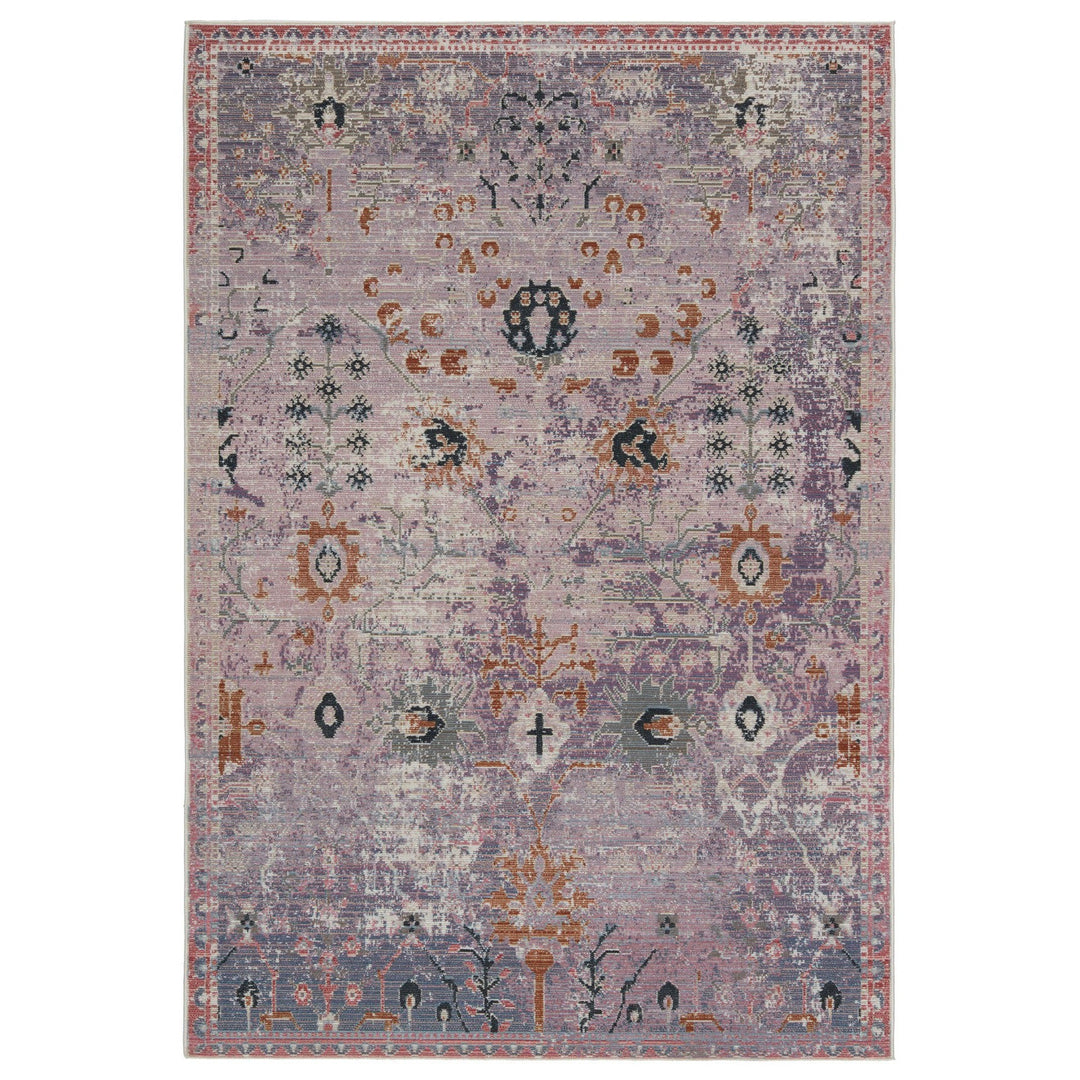 Vibe by Jaipur Living Elva Indoor/ Outdoor Oriental Purple/ Gold Area Rug (8'X10')