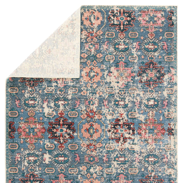 Vibe by Jaipur Living Farella Indoor/ Outdoor Oriental Blue/ Pink Area Rug (9'6"X12'7")