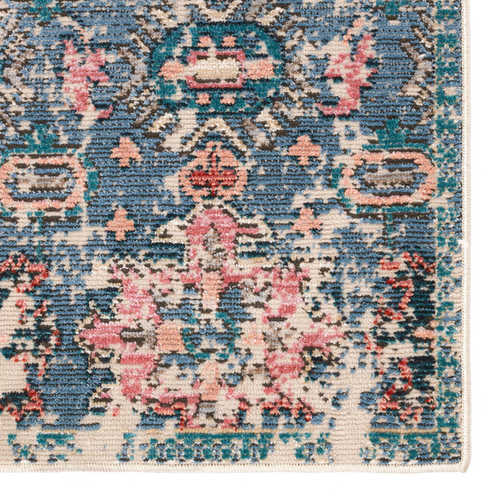 Vibe by Jaipur Living Farella Indoor/ Outdoor Oriental Blue/ Pink Area Rug (9'6"X12'7")