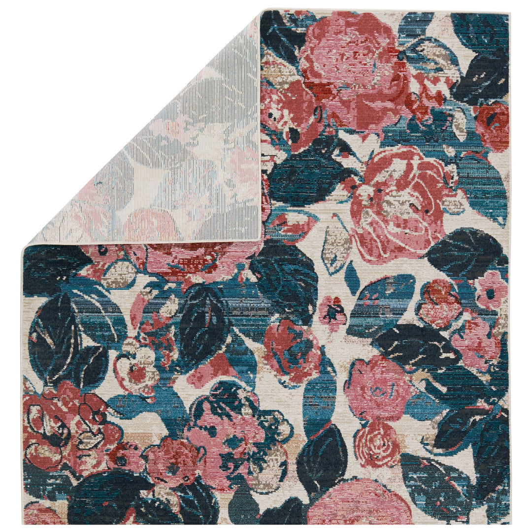 Vibe By Jaipur Living Illiana Indoor/ Outdoor Floral Pink/ Blue Area Rug (5'X7'3")