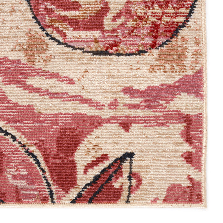 Vibe By Jaipur Living Hermione Indoor/ Outdoor Floral Pink/ Beige Area Rug (5'X7'3")