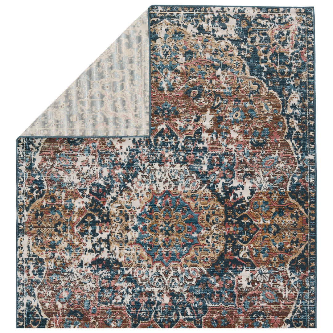 Vibe By Jaipur Living Akela Indoor/ Outdoor Medallion Dark Blue/ Multicolor Runner Rug (2'6"X8')