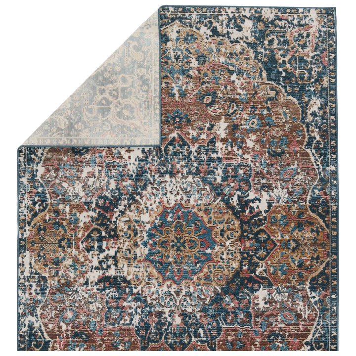 Vibe By Jaipur Living Akela Indoor/ Outdoor Medallion Dark Blue/ Multicolor Runner Rug (2'6"X8')