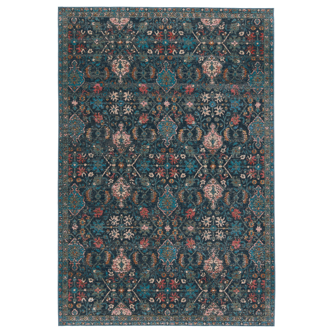 Vibe By Jaipur Living Lisana Indoor/ Outdoor Trellis Dark Blue/ Multicolor Area Rug (8'X10')