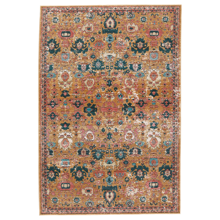 Vibe By Jaipur Living Azura Indoor/ Outdoor Medallion Pink/ Gold Runner Rug (2'6"X8')