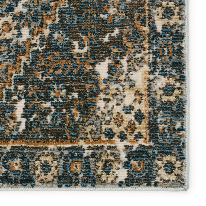 Vibe By Jaipur Living Julia Indoor/ Outdoor Medallion Blue/ Gold Runner Rug (2'6"X8')